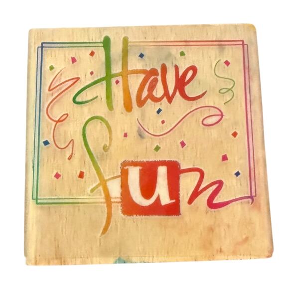 Stamps Etc Have Fun Rubber Stamp CRI-078-B - Picture 1 of 2